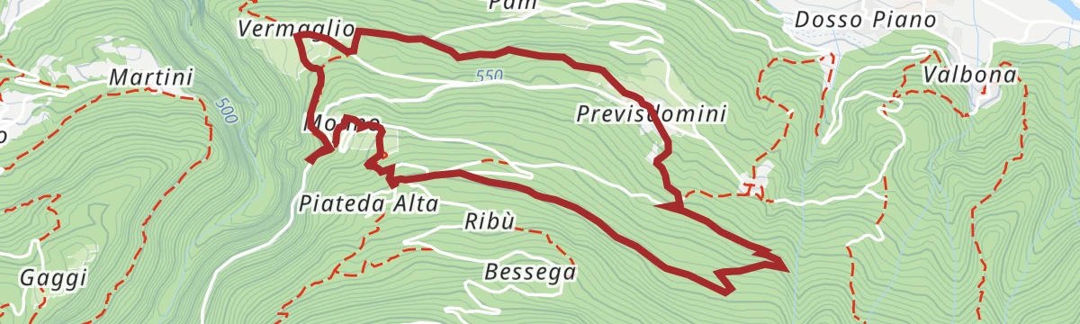 Route map: Le contrade della Sponda